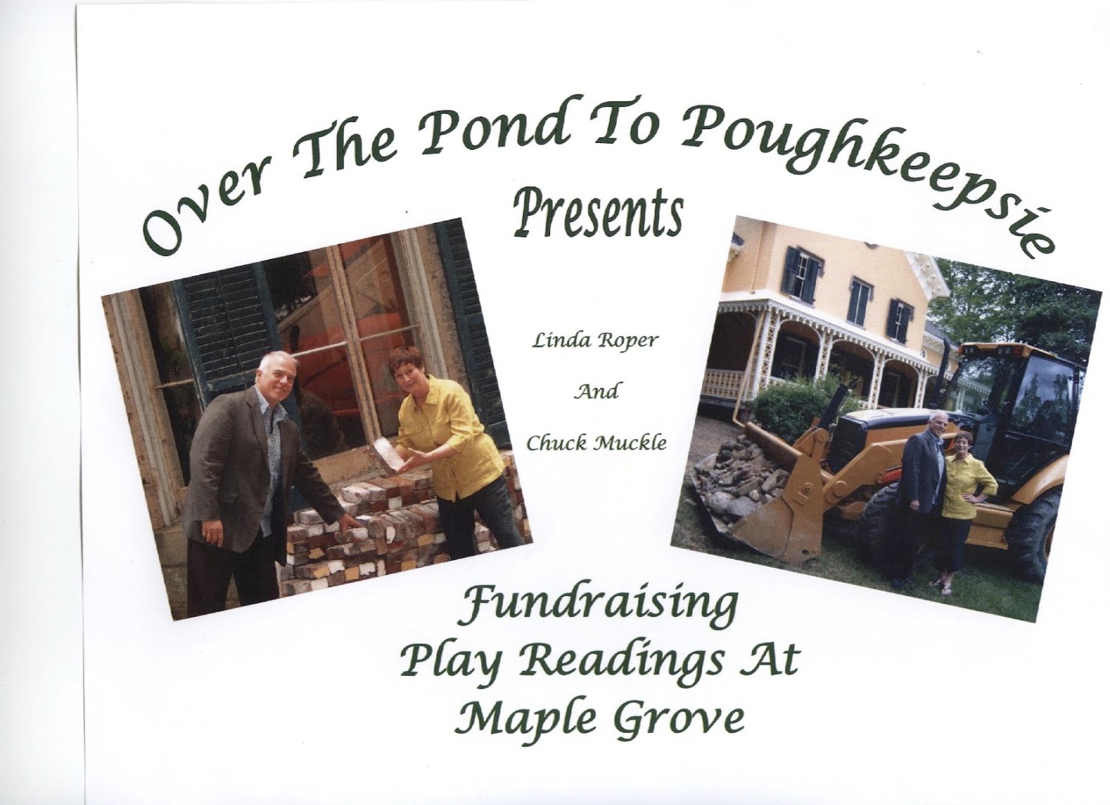 Ask me about Play Reading fundraisers for historic houses!