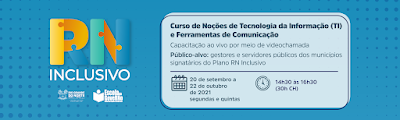 Governo abre inscrições para capacitação destinada aos municípios signatários do RN Inclusivo