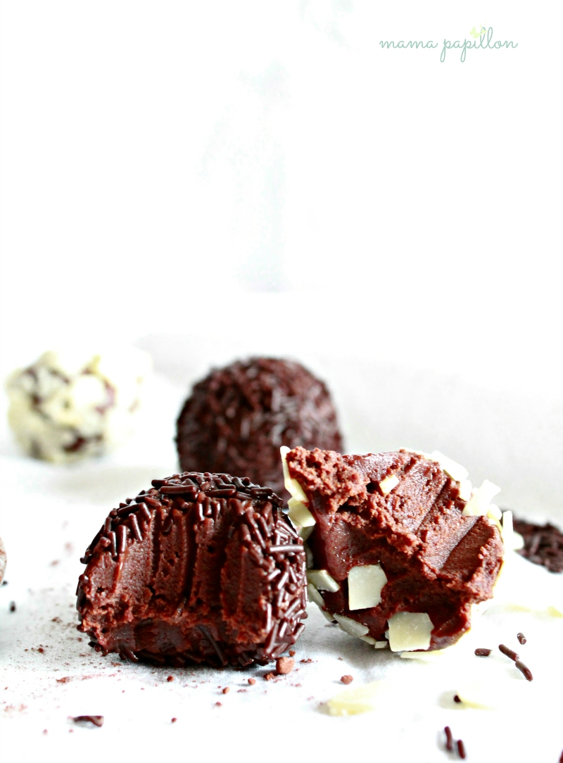 Trufas de chocolate y vino tinto | mama papillon