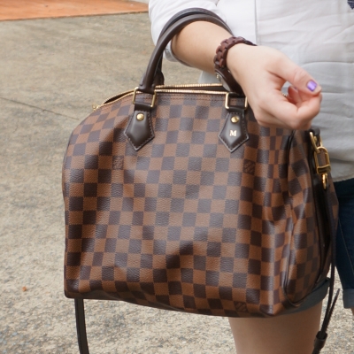 Louis Vuitton Speedy 30 Bandouliere Damier Ebene - A World Of