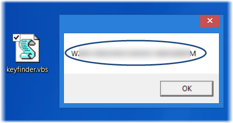 Tìm khóa sản phẩm Windows 10