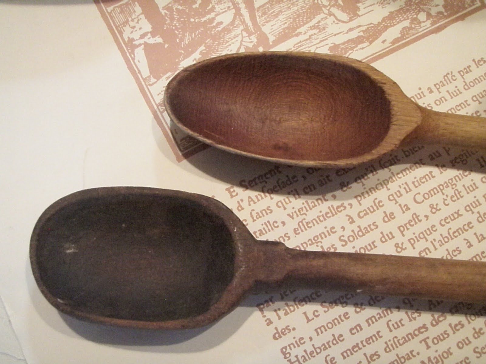 Cabin & Cottage Antique Wooden Spoons and A French Recipe
