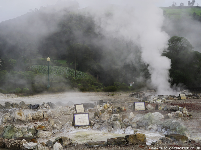 Volcanic Complex of Geothermal Springs in Furnas, Azores