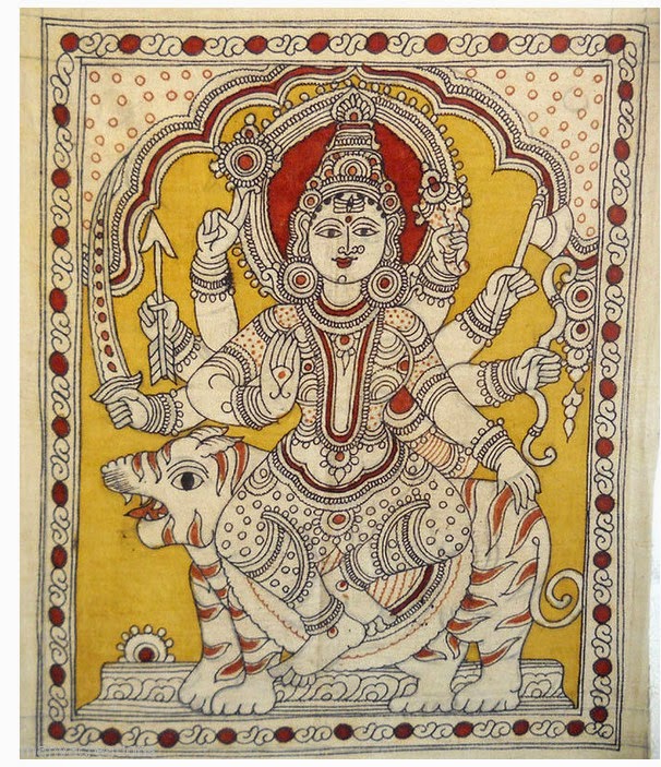 Kalamkari Paintings Siva Travelogue