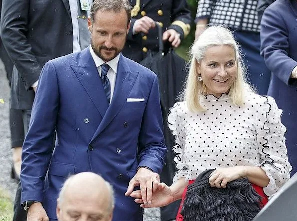 King Harald and Queen Sonja, Crown Prince Haakon and Crown Princess Mette-Marit of Norway attended the presentation of the Storting's (Norwegian Parliament) gift