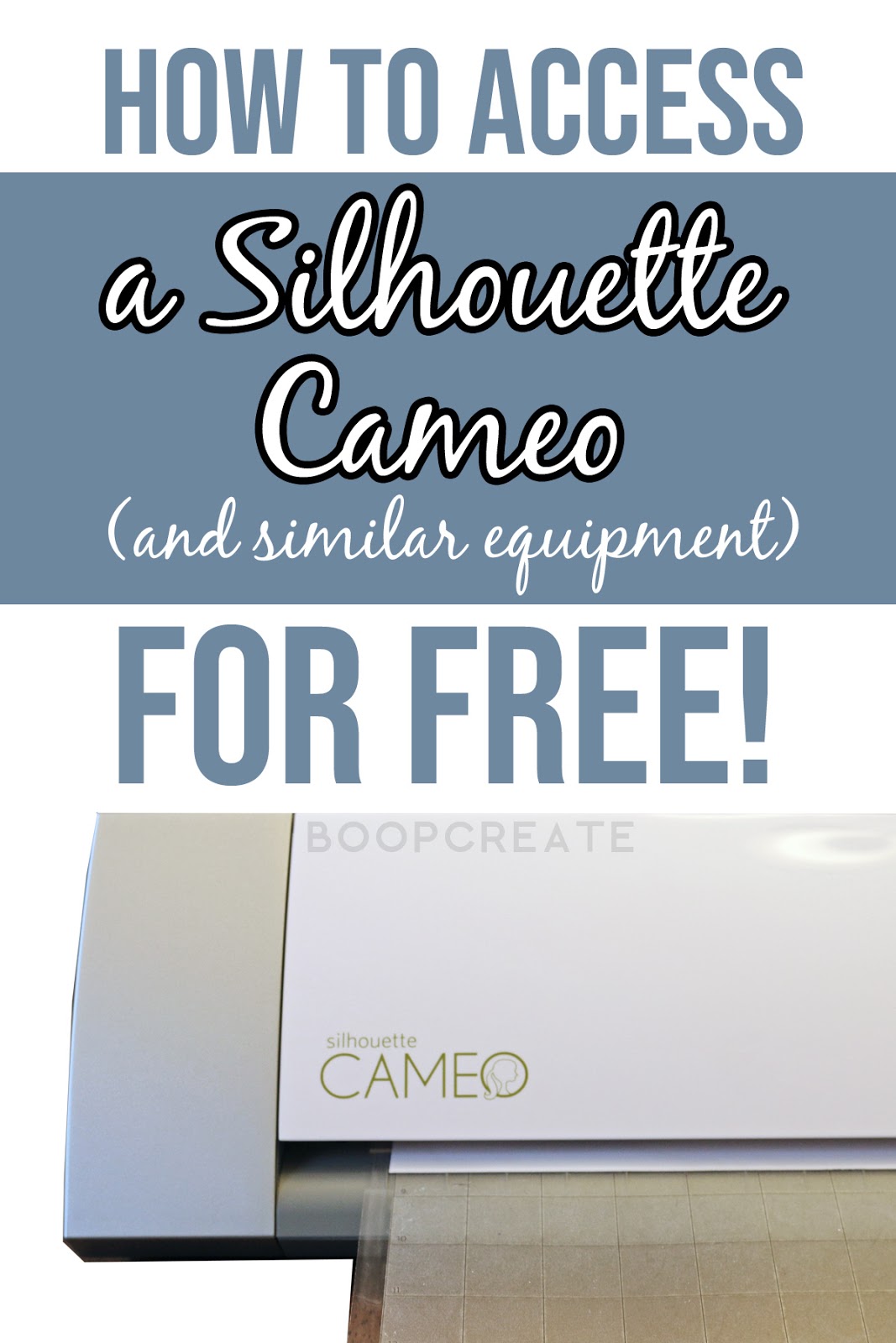 BoopCreate How to access a Silhouette Cameo/Cricut and similar