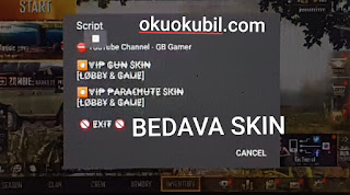 Pubg Mobile Bedava VIP Silah & Paraşüt Skin Hilesi 100% working (Lua Script) İndir