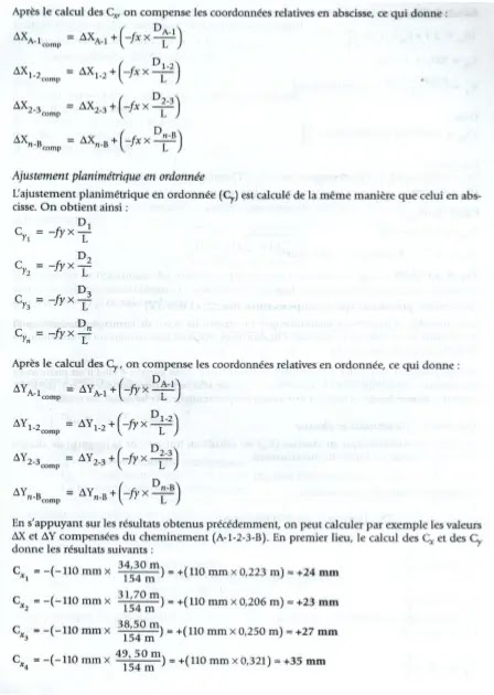 Polygonation,  calcul,  Types de Cheminement, topographiques,