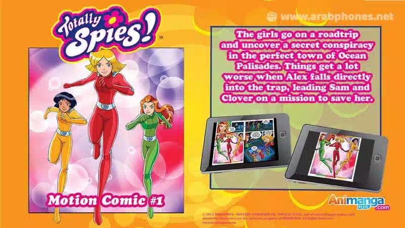 تحميل لعبة الجاسوسات totally spies للاندرويد