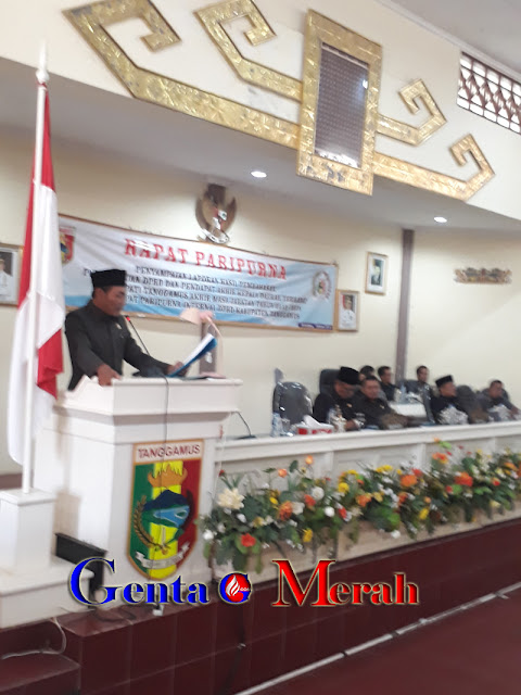 Mampu Wujudkan Visi Misinya, DPRD  Beri Apresiasi Pemkab Tanggamus