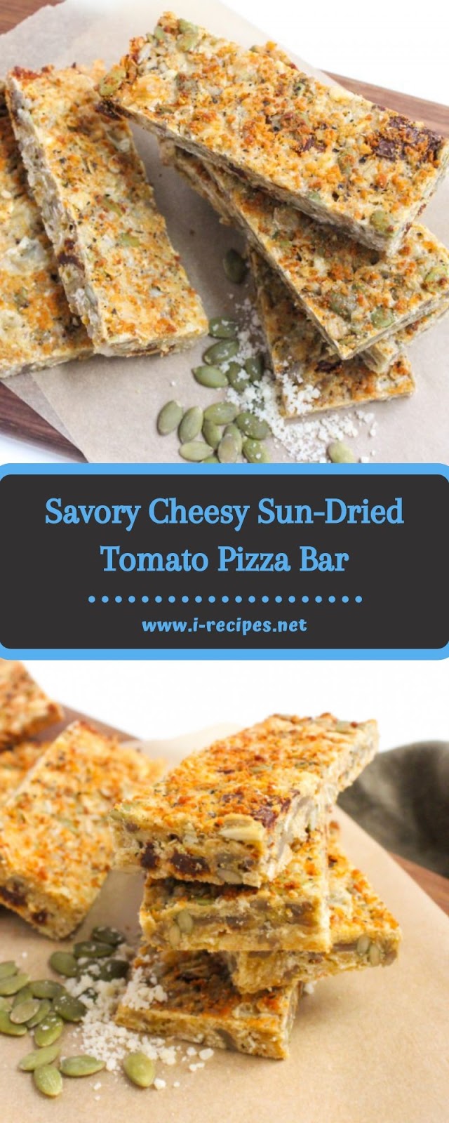 Savory Cheesy Sun-Dried Tomato Pizza Bar Savory Cheesy Sun-Dried Tomato Pizza Bar