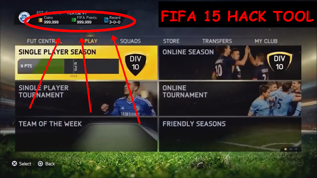 FIFA 15 Ultimate Team, Unlimited Coins, Fifa Points, HACK CHEAT TOOL NEW VERSION
