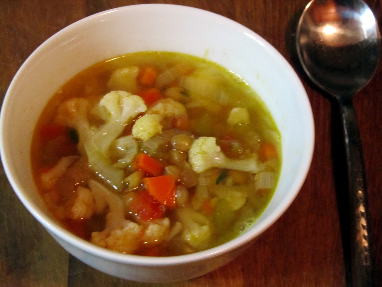 Rock 'n' Roll Gourmet Cauliflower & Lentil Soup