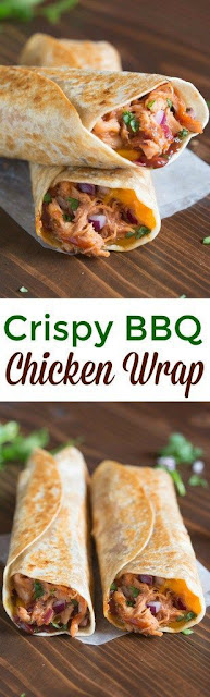 Crispy BBQ Chicken Wraps