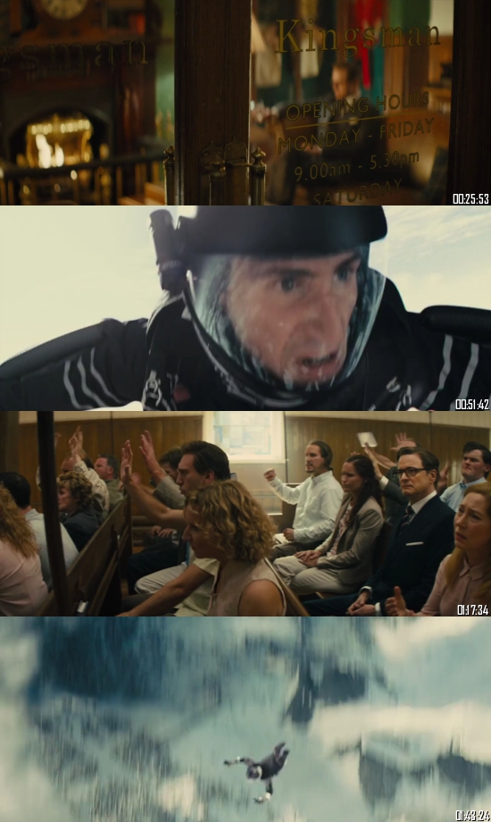 Kingsman The Secret Service 2014 BRRip 720p 480p Dual Audio Hindi English Full Movie Download