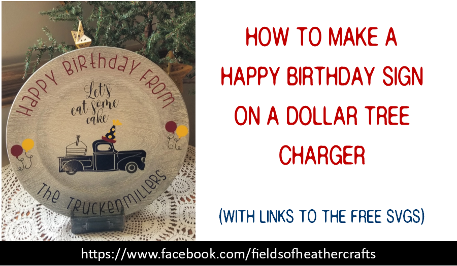 Fields Of Heather Painting & Decorating Dollar Tree Chargers