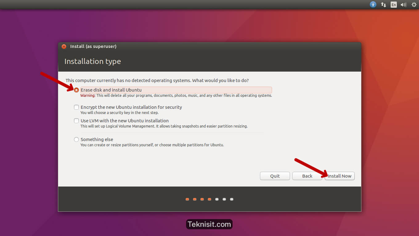 Cara Install Ubuntu 16 04 Dengan Flashdisk Teknisit Com