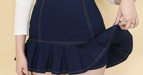 [Dabagirl] Denim Skirted Shorts | KSTYLICK - Latest Korean Fashion | K ...