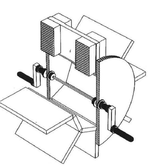 Реконструкция маленького водяного колеса с коленчатым валом (Schiöler 2009)