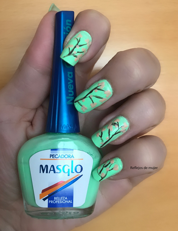 Manicura mano alzada #esmaltandocontecnicas