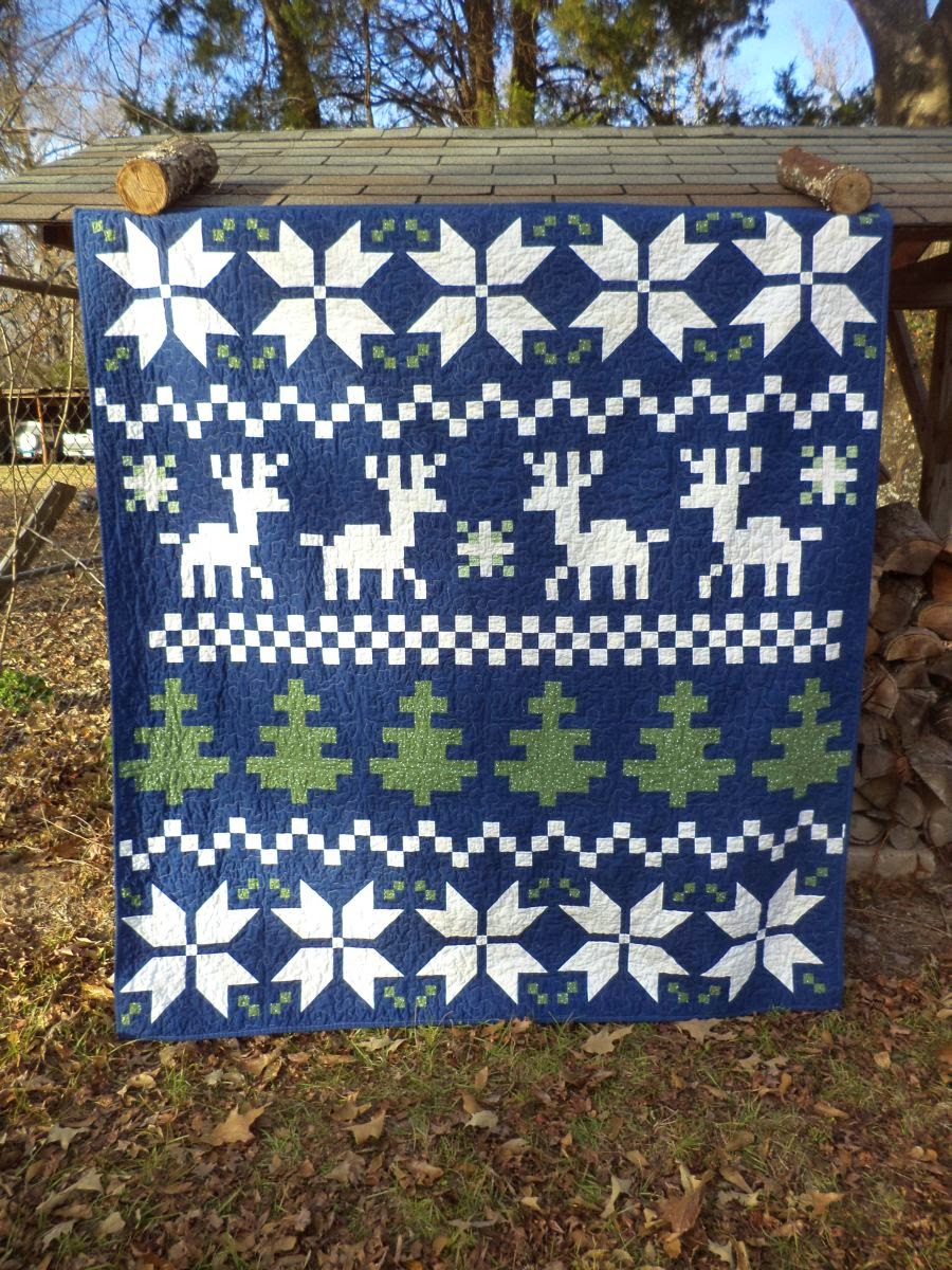 Kat & Cat Quilts Fair Isle Christmas Quilt