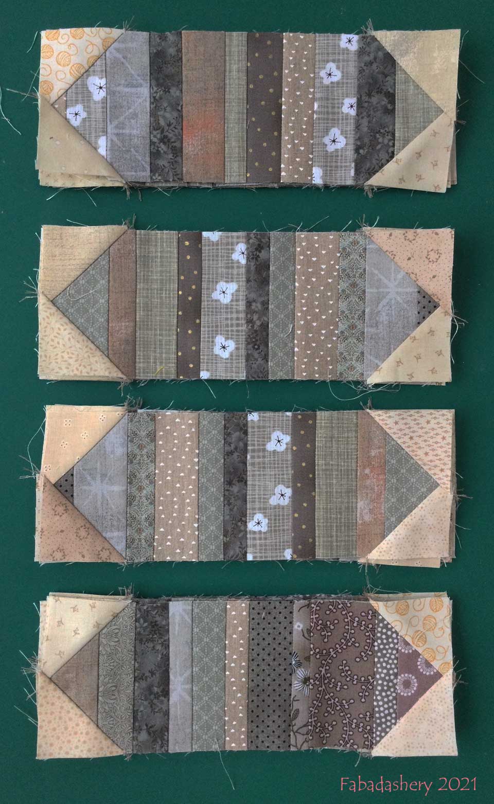 Fabadashery Bonnie Hunter's Grassy Creek 2020 Mystery Quilt Part 6