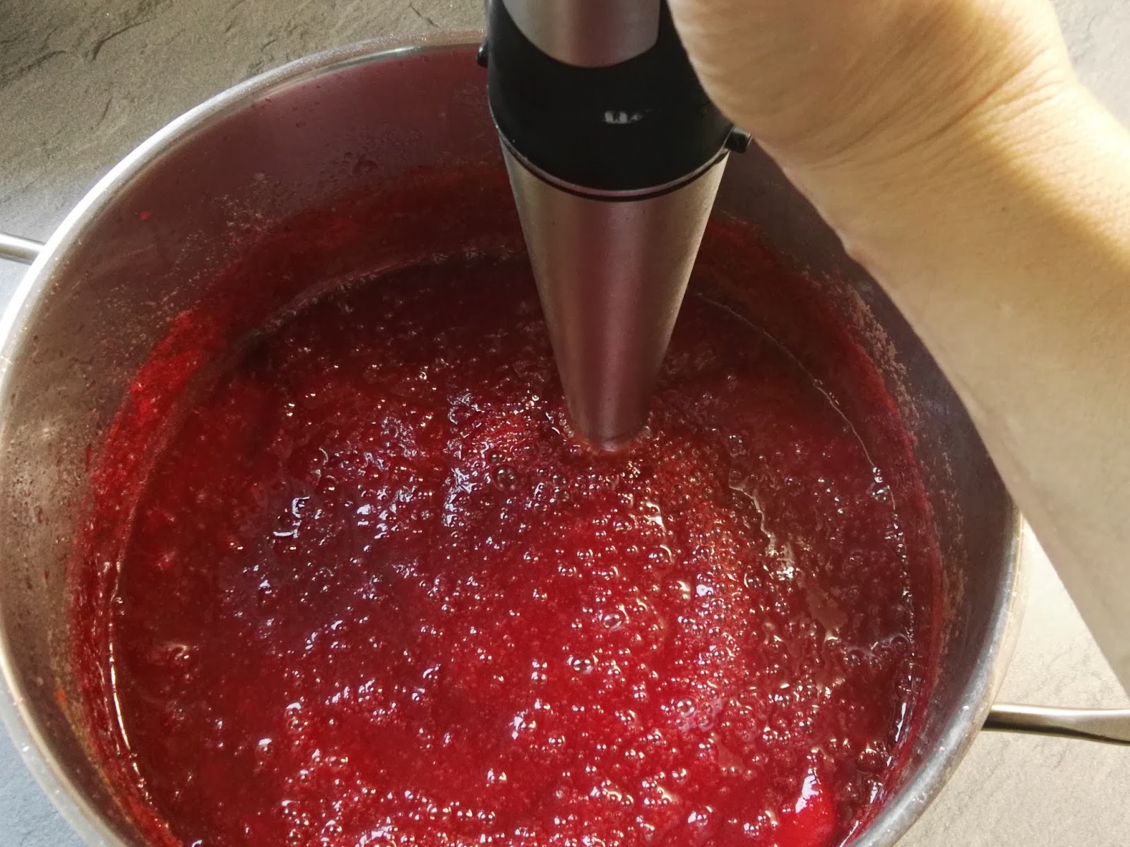 Fruchtige Pflaumen Apfel Marmelade