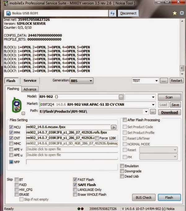 Flash Nokia 501 RM-902 With  MobileEx