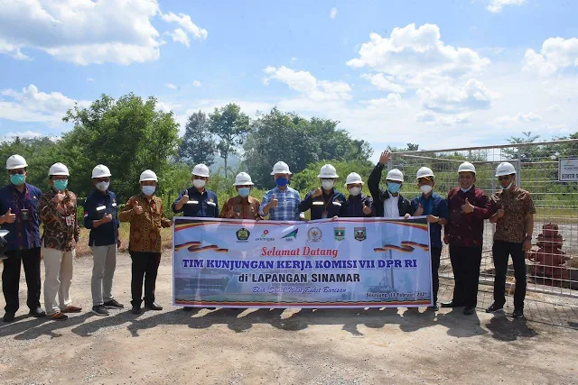 Tim Kunjungan Kerja Reses Komisi VII DPR RI Lakukan Peninjauan ke Sumur Sinamar-2 pada Blok Migas South West Bukit Barisan