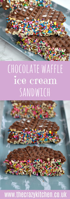 Chocolate Waffle Ice Cream Sandwich
