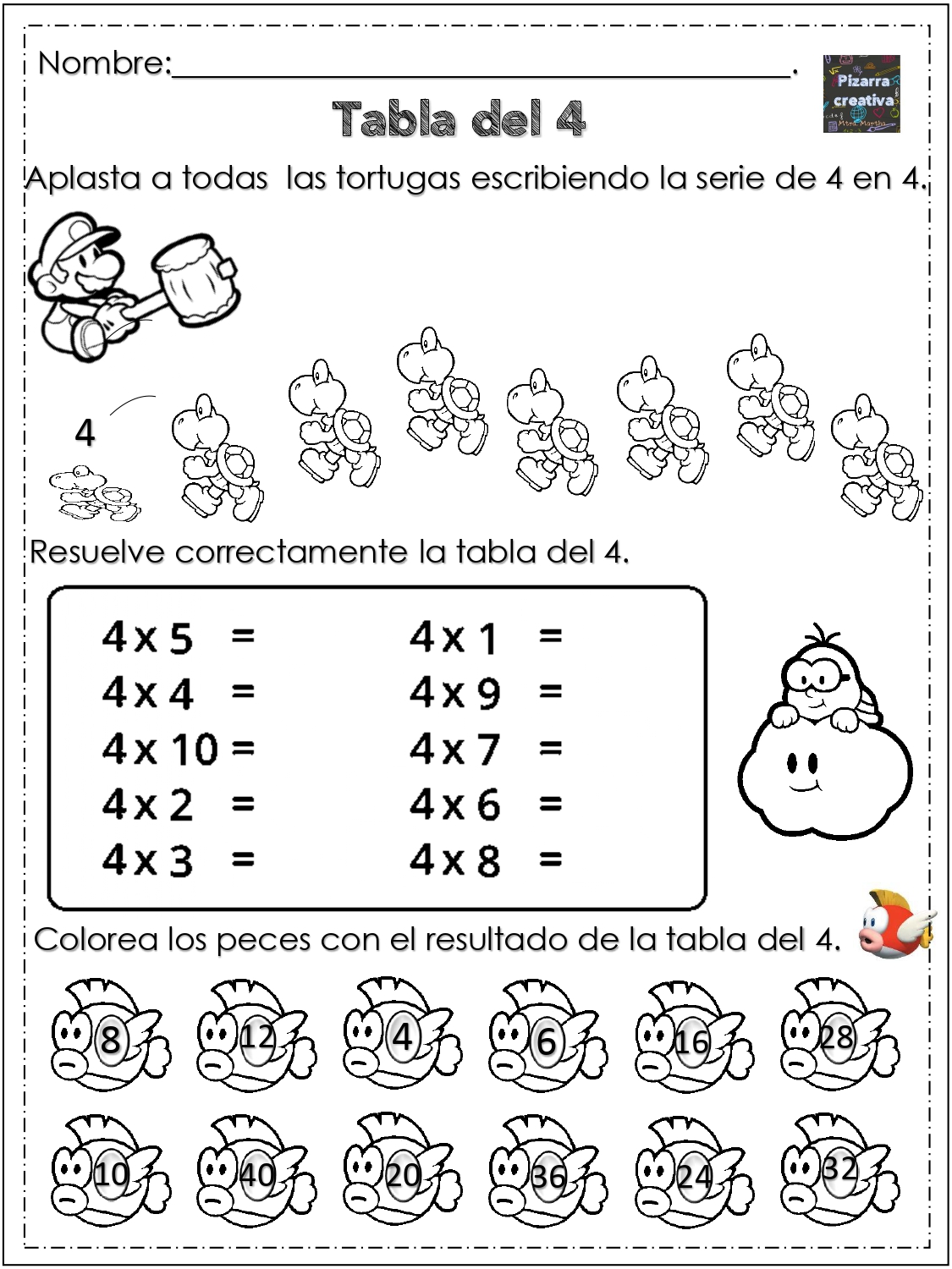 Ejercicios Tablas De Multiplicar Para Imprimir Tabla De Worksheets