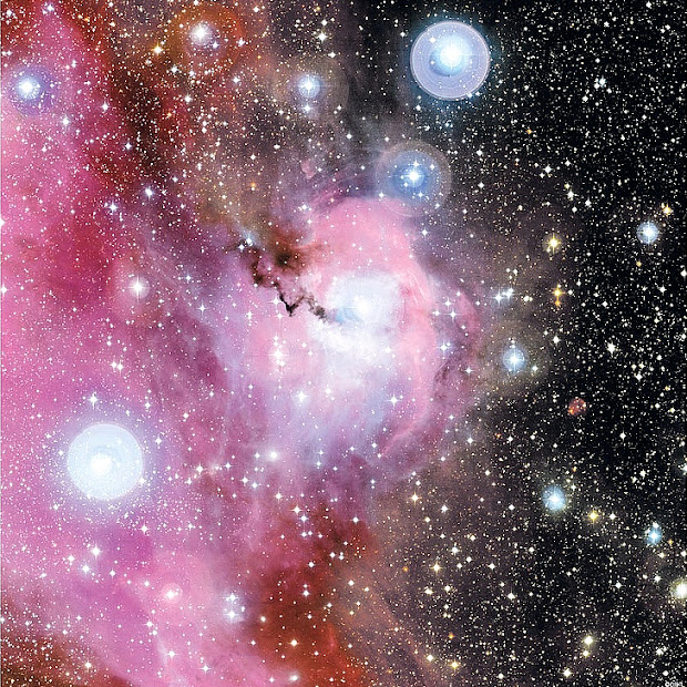 IC 2177, the Seagull Nebula, as imaged by the CFHT