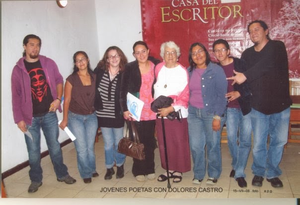 Casa del Escritor, Puebla; después de una lectura de poesía dentro de l