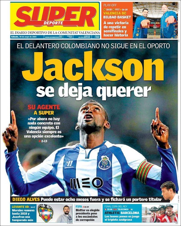 Valencia, Superdeporte: "Jackson se deja querer"