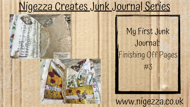 Nigezza Creates My First Junk Journal: Finishing Off Pages #3