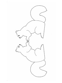 Downloadable squirrels outline