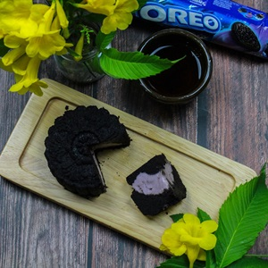 Dễ không tưởng cách làm bánh trung thu oreo kem lạnh 7