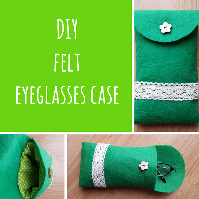 DIY Felt eyeglasses case