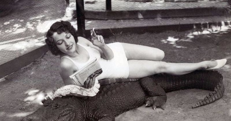 27 Incredible Vintage Photos of People Posing With Alligators, Even Cuddle  or Ride Them, From the Early 20th Century ~ Vintage Everyday