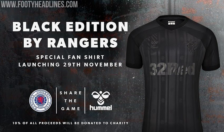 rangers limited edition shirt black