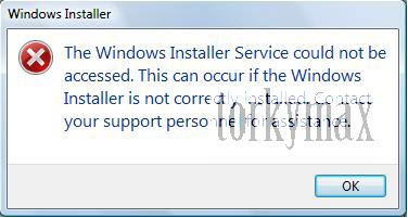 Torkymax حل مشكلة The Windows Installer Service Could Not Be Accessed