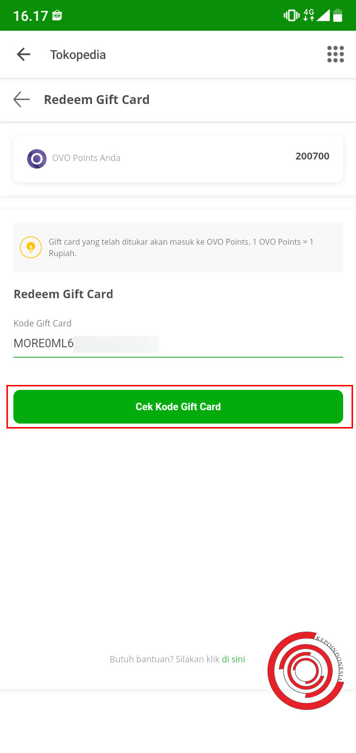 Cara Menggunakan Kode Gift Card Tokopedia Menjadi Ovo Points Supaya Bisa Digunakan Kepoindonesia