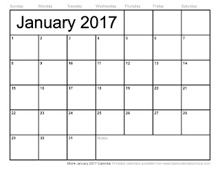 Free Printable Calendar January 2017 Free Printable Calendar January 2017