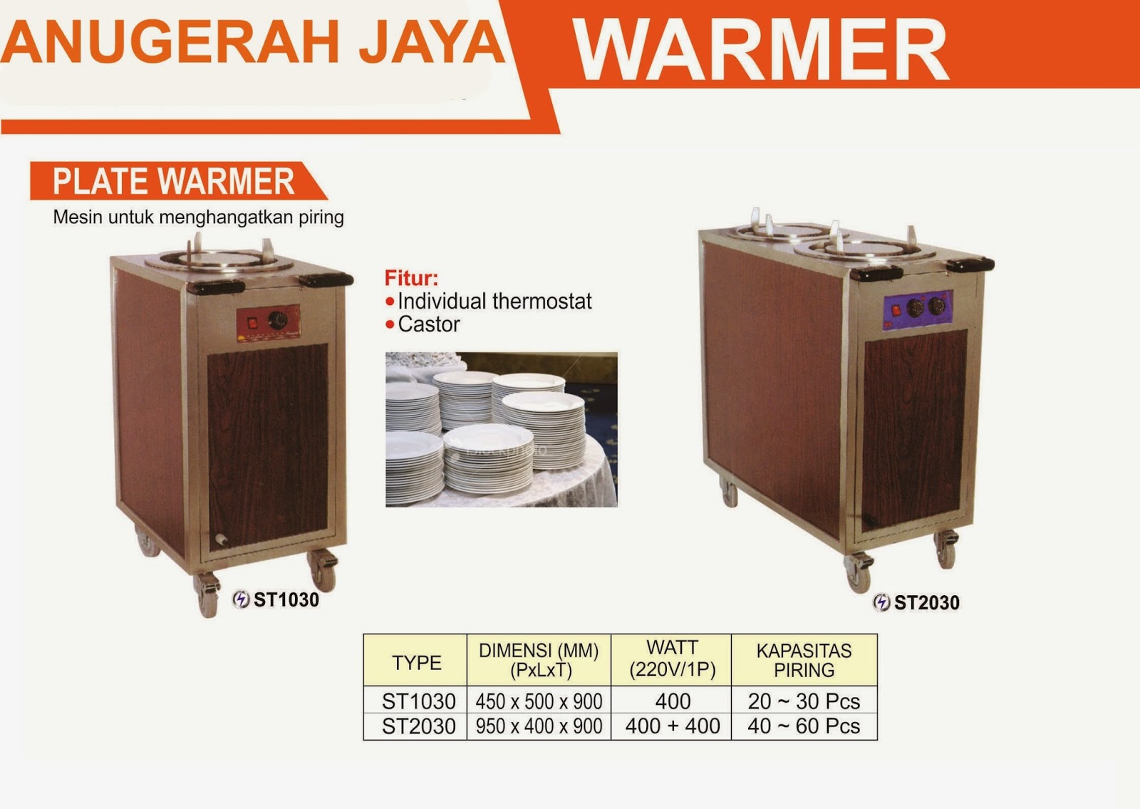 ANUGERAH JAYA MACHINERY PLATE WARMER (MESIN PENGHANGAT PIRING)