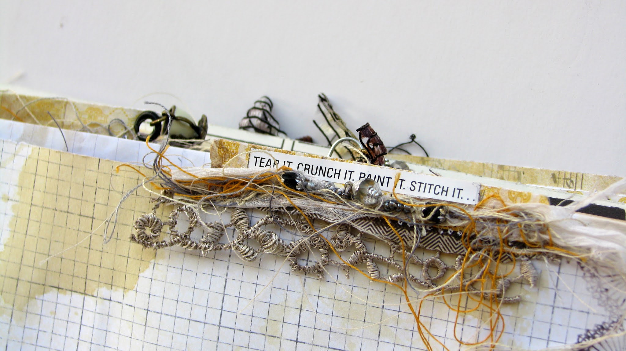 Scraps of Elegance Junk Journal Embellishments Using Words, Sentences