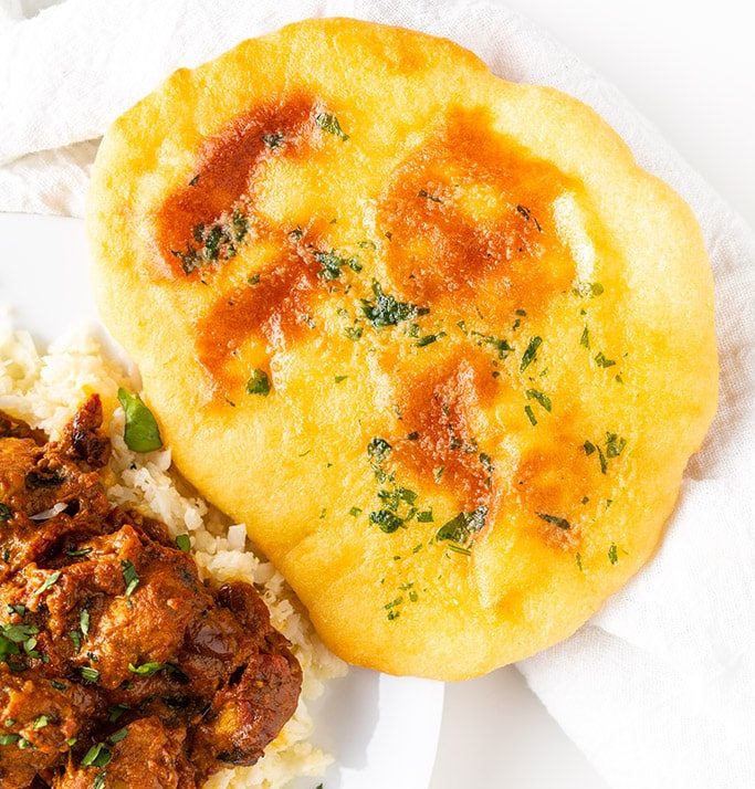 Keto Naan Almond Flour Bread (Low Carb)