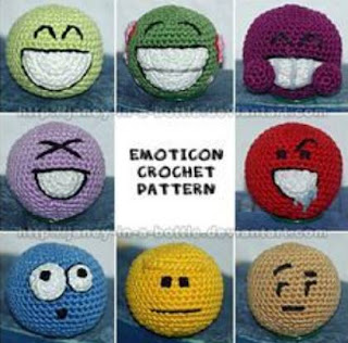 PATRON GRATIS EMOTICONO AMIGURUMI 304