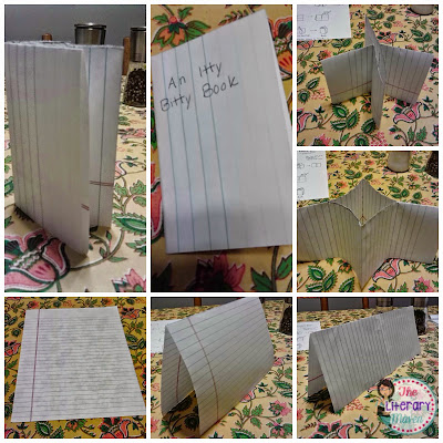 Making mim-books is a great hands-on activity that can be used in so many ways: retelling a fiction piece, summarizing a nonfiction text, creating a glossary of terms, writing a prequel or sequel, synthesizing sources to write a children's book. Read about these ideas and using mini-books to tell scary stories here.