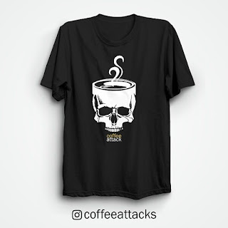 Kaos Kopi Desain Terbaru Coffee Attack Untuk Pecandu Kopi