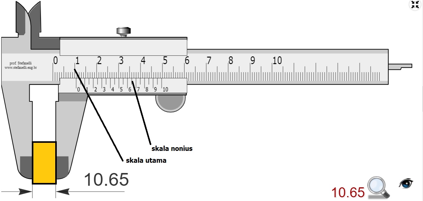 Cara Membaca Vernier Caliper / Jangka Sorong Tingkat Ketelitian 0.05 mm